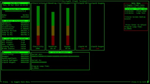 Flight terminal app screenshot